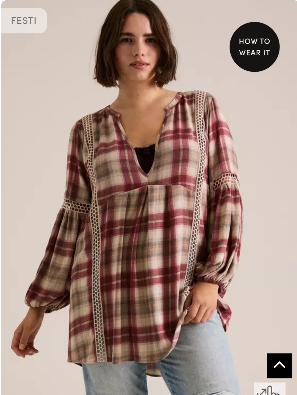 torrid Festi Gauze Tunic